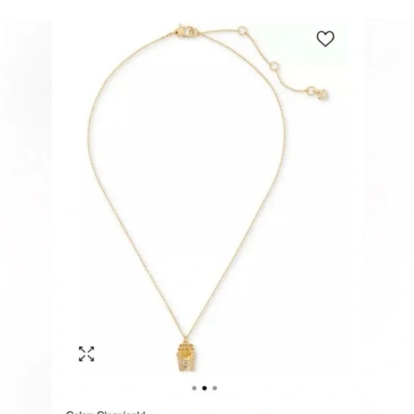 Kate Spade ♠️ What A Snack Mini Pendant French Fry Necklace And Earring Bundle - Picture 6 of 8